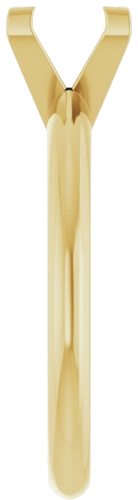 Sužadėtuvių Žiedas „V-End Solitaire“ 585 Geltonojo Aukso Square 6mm (4)