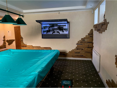 Сейф за оръжие с бронирано стъкло Griffon GD.840.E (217 кг) (13)