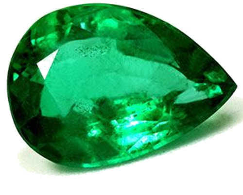 2.79 carat GREEN Pear Smaragdas (1)