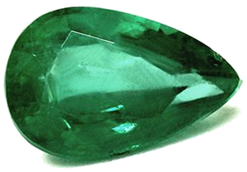 2.07 carat GREEN Pear Smaragdas (1)