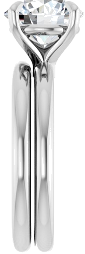 14K White 8.8 mm Round Solitaire Engagement Ring Mounting (9)