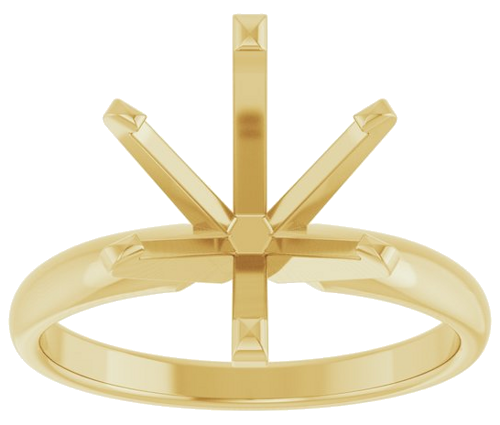 Sužadėtuvių Žiedas „Solitaire“ 585 Geltonojo Aukso Oval 11mm x 9mm (3)