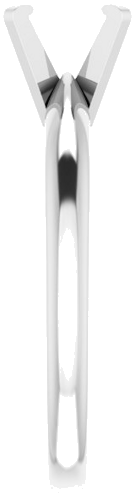 Sužadėtuvių Žiedas „Solitaire“ 585 Baltojo Aukso Emerald 6mm x 4mm (4)