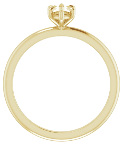 14K Yellow 8x4 mm Marquise Solitaire Engagement Ring Mounting (2)
