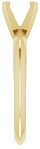 Sužadėtuvių Žiedas „Solitaire“ 585 Geltonojo Aukso Round 6mm (4)