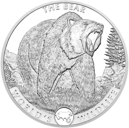 1 oz Bear 2022 Congo 20 Francs Silver Coin (1)