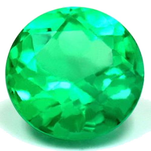 1.99 carat GREEN Round Smaragdas (1)