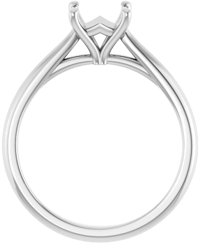 Sužadėtuvių Žiedas „Solitaire“ 585 Baltojo Aukso Square 5.5mm (2)