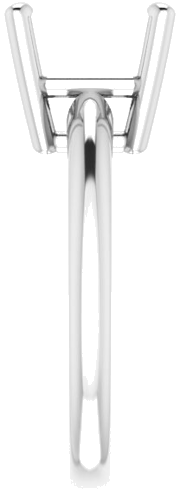 Sužadėtuvių Žiedas „Solitaire“ 585 Baltojo Aukso Asscher 9mm (4)