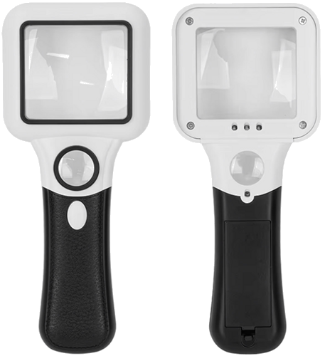 Didinamasis stiklas su LED apšvietimu 5x 45x (2)