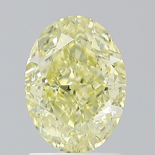 2.01 carat Fancy Yellow-SI1 Natūralus Oval Deimantas (1)