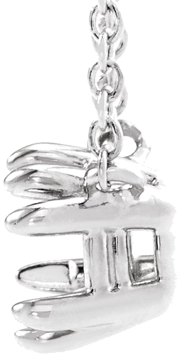 14K White 6.5 mm Round Claw-Prong Solitaire 18  Necklace Mounting (5)