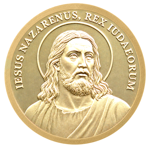 2026 Niuje Jėzus Kristus 2,5 Dolerio auksinė moneta su pakabučiu (1)