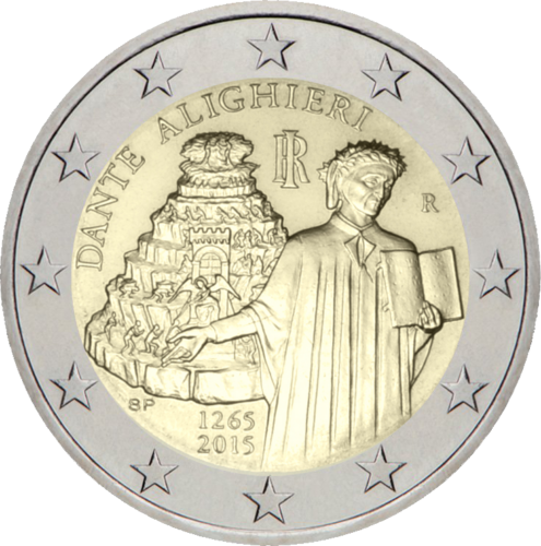 2015 Italy Dante Alghieri 2 euro coin (1)