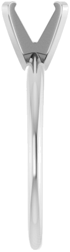 Sužadėtuvių Žiedas „Solitaire“ 585 Baltojo Aukso Round 7mm (4)