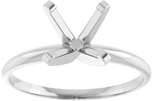 Sužadėtuvių Žiedas „Solitaire“ 585 Baltojo Aukso Square 6mm (3)