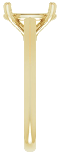 Sužadėtuvių Žiedas „Solitaire“ 585 Geltonojo Aukso Oval 11mm x 9mm (4)