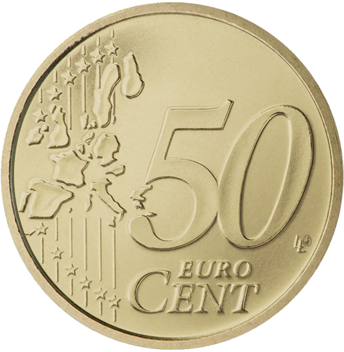 2025 Sanmarīno nacionālā 50 eiro centu monēta (2)