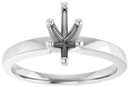 Sužadėtuvių Žiedas „Solitaire“ 585 Baltojo Aukso Marquise 8mm x 4mm (3)