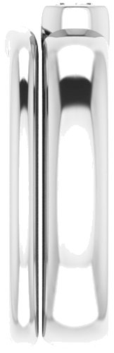 Sužadėtuvių Žiedas „Half Bezel Solitaire“ 417 Baltojo Aukso Round 4.4mm (9)
