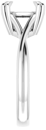 Platinum 9.4 mm Round Solitaire Engagement Ring Mounting (4)