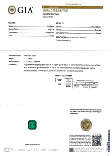 2.41 carat GREEN Smaragdas (1)