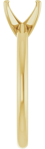 Sužadėtuvių Žiedas 14k yellow gold Emerald 6mm x 4mm (4)