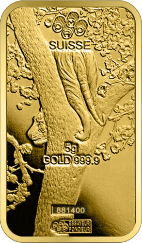 5 g Investment Gold Bar Year of the Tiger PAMP (4)