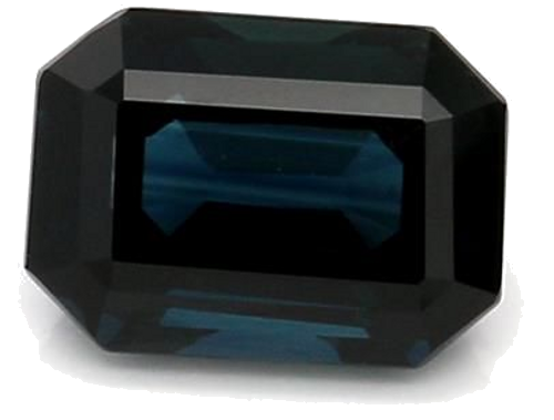 2.06 carat BLUE STEP cut Octagonal Safyras (1)