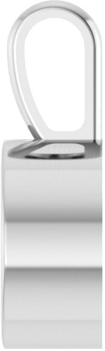 Pakabukas „Bezel-Set Solitaire“ 585 Baltojo Aukso Round 9mm (3)