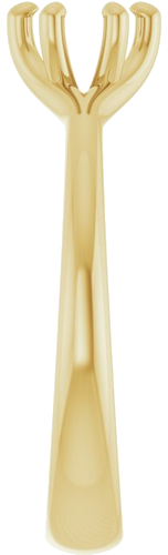 14K Yellow 5.2 mm Round Engagement Ring Mounting (4)