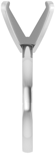 Sužadėtuvių Žiedas „Solitaire“ 585 Baltojo Aukso Round 11.2mm (4)