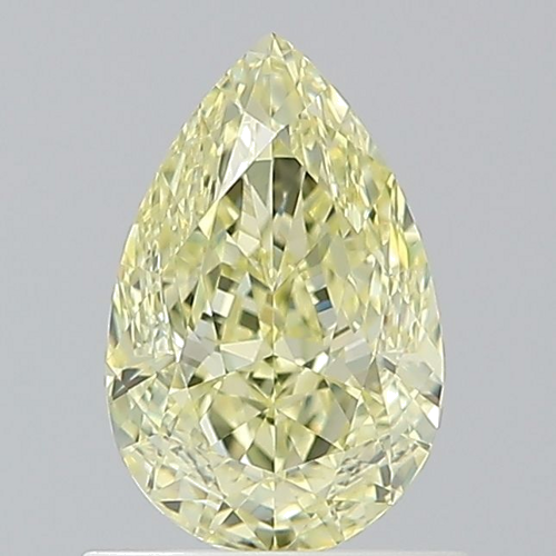 1.01 carat Fancy Light Yellow-VVS1 Natūralus Pear Deimantas (1)