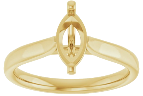 Sužadėtuvių Žiedas 14k yellow gold Marquise 9mm x 4.5mm (3)