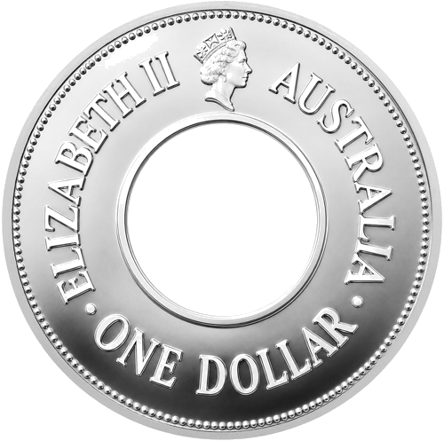 1 oz Holey Dollar 1989 Australia Silver Coin (2)