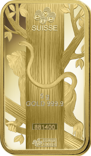 5 g Investment Gold Bar Year of the Monkey PAMP (4)