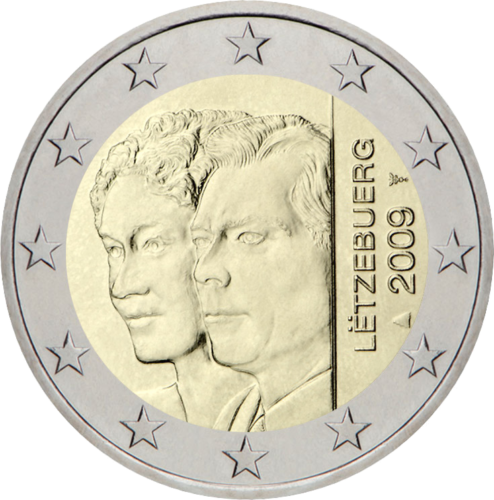 2009 Luxembourg Grand Duke and Duchess 2 euro coin (1)