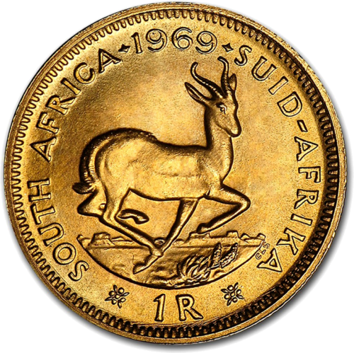1 Rand South Africa gold coin (1)