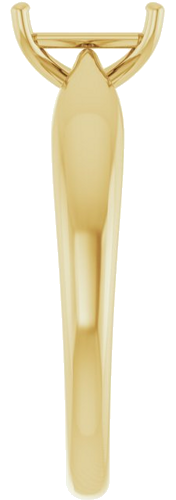 Sužadėtuvių Žiedas „Solitaire“ 585 Geltonojo Aukso Emerald 7mm x 5mm (4)