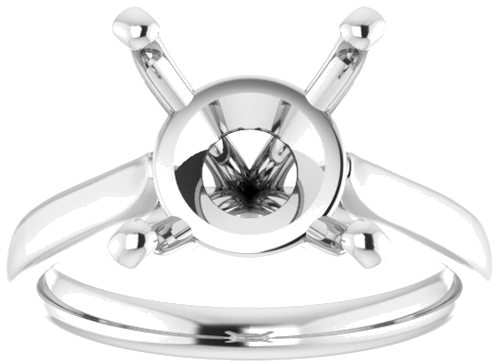 Sužadėtuvių Žiedas „Solitaire“ 950 Platinos Round 11mm (3)