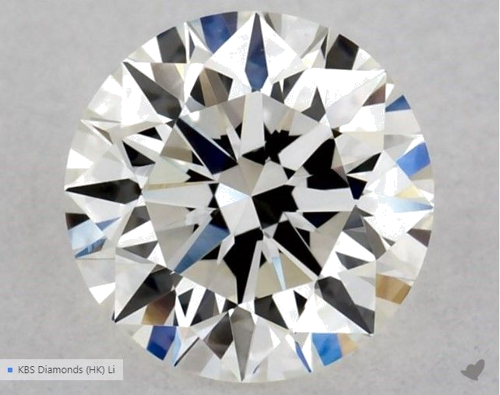 0.59 carat I-VS1 Excellent cut Natūralus Round Deimantas (1)