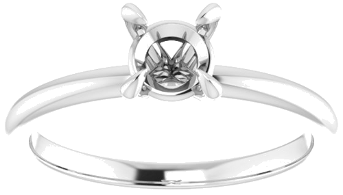 Sužadėtuvių Žiedas „Solitaire“ 950 Platinos Round 5.5mm (3)