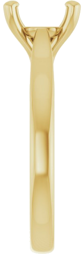 Sužadėtuvių Žiedas „Solitaire“ 585 Geltonojo Aukso Round 8.2mm (4)