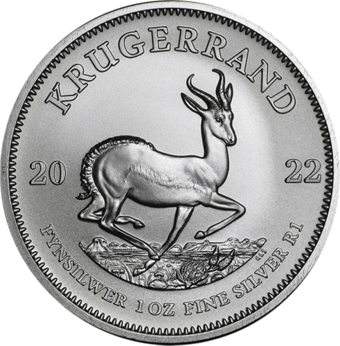 1 oz Krugerrand 2022 Pietų Afrika Sidabrinė moneta (1)