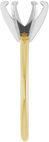 Sužadėtuvių Žiedas „Solitaire“ 585 Baltojo Ir Geltonojo Aukso Round 7.4mm (4)