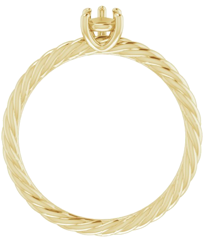 Sužadėtuvių Žiedas „Solitaire“ 585 Geltonojo Aukso Pear Shape 6mm x 4mm (2)