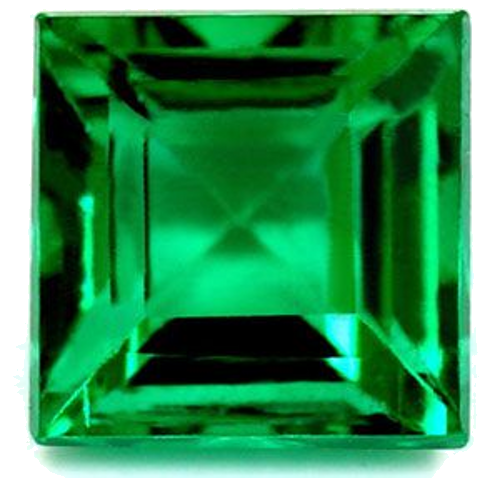0.77 carat GREEN Square Smaragdas (1)