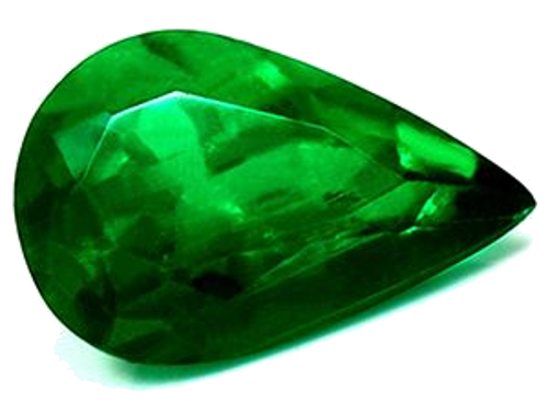 1.53 carat GREEN Pear Smaragdas (1)
