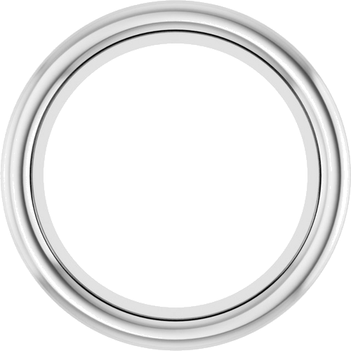 14K White 6.5 mm Round Bezel-Set Slide Pendant Mounting (1)