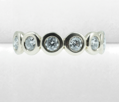 Gold ring with diamonds CIRCLE OF LIFE (2)